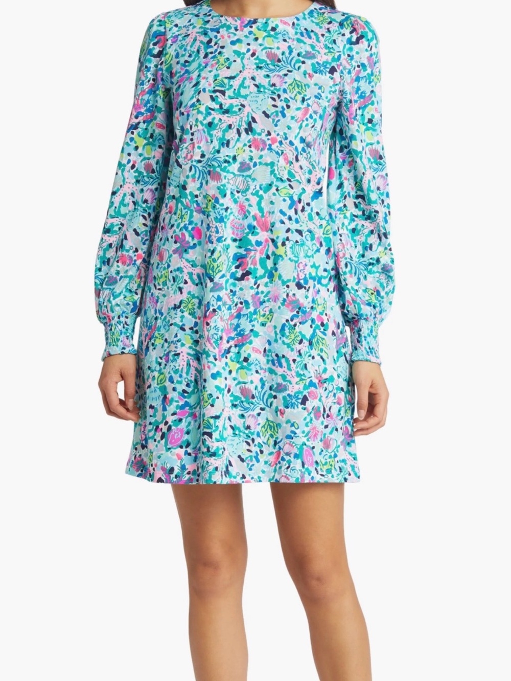 Lilly Pulitzer Diann Floral Long Sleeve Cotton Dress